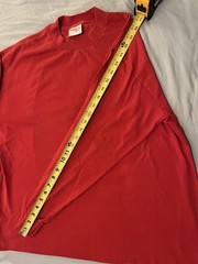 Vintge Sunbelt Sportswear T Shirt XL Mens red Long Sleeve Single Stitch 90s USA