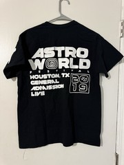 Travis Scott Astroworld Houston 2019 Staff Tee Black/Black Size Small Brand New