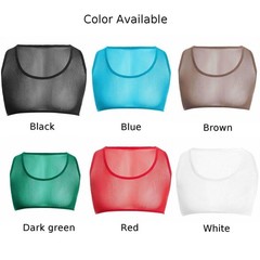 Men’s Workout Vest Mesh Muscle Tank Top Sleeveless Crop Tops Tee U Neck