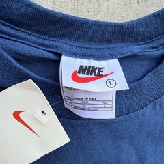 Vintage Nike Center Swoosh T Shirt Deadstock Size Large 90s Embroidered Logo