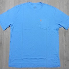 JOHNNIE O Mens M MEDIUM T SHIRT SUN LINE MALIBLU BLUE GRAPHIC SHORT SLEEVE GOLF
