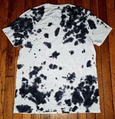 Pac-Man Mens Large L White Black Tie Dye Retro Graphic C-Life Group T Shirt B5