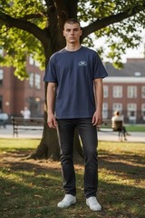 Timberland Pro Work T Shirt Short Sleeve Dark Navy Size medium