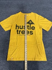 LRG Hustle Trees Shirt Mens Medium Yellow Graphic T-Shirt Tee Streetwear
