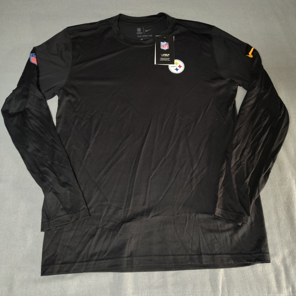 Nike Men’s Medium NFL On Field Apparel Pittsburgh Steelers DriFIT Long Sleeve