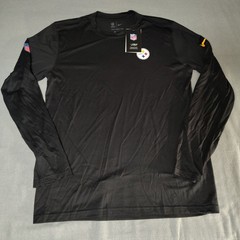 Nike Men’s Medium NFL On Field Apparel Pittsburgh Steelers DriFIT Long Sleeve