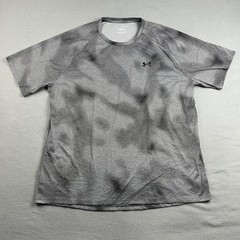 Under Armour Tech 2.0 Lino Print Performance T-Shirt Black White Men’s XXL