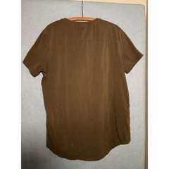 YoungLA Mens XL Brown Curved Hem Gym T-Shirt Short Sleeve Scoop Bottom Tee