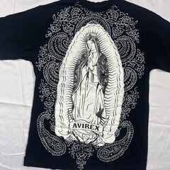 GUC Avirex Virgin Mary Graphic T-Shirt Mens Size S Jesse Pinkman Black Breaking