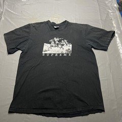 Supreme Shirt Mens L Black Horseback Riders Graphic Tee Made USA Streetwear
