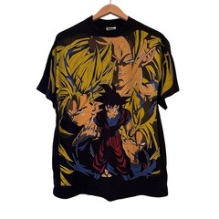 Dragon Ball Z AOP T-shirt Goku Anime Vintage Modern Reprint Single Stitch XL