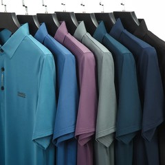 Polo A Cuadros Elegante Para Hombre Camisa De Manga Corta Camiseta Ajustada Lujo