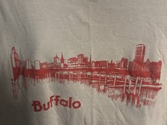 Vintage Buffalo New York Graphic T Shirt Screen Stars Size XL Made In USA