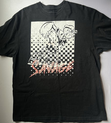 Shaka Wear Men’s Black Popeye Savage Graphic Logo Crew Neck T-Shirt XL