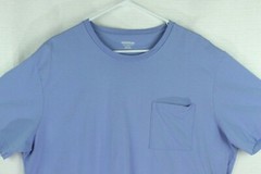 Goodthreads T-Shirt Men XXL 2XL Blue Pocket Crew Neck Short Sleeve Tee