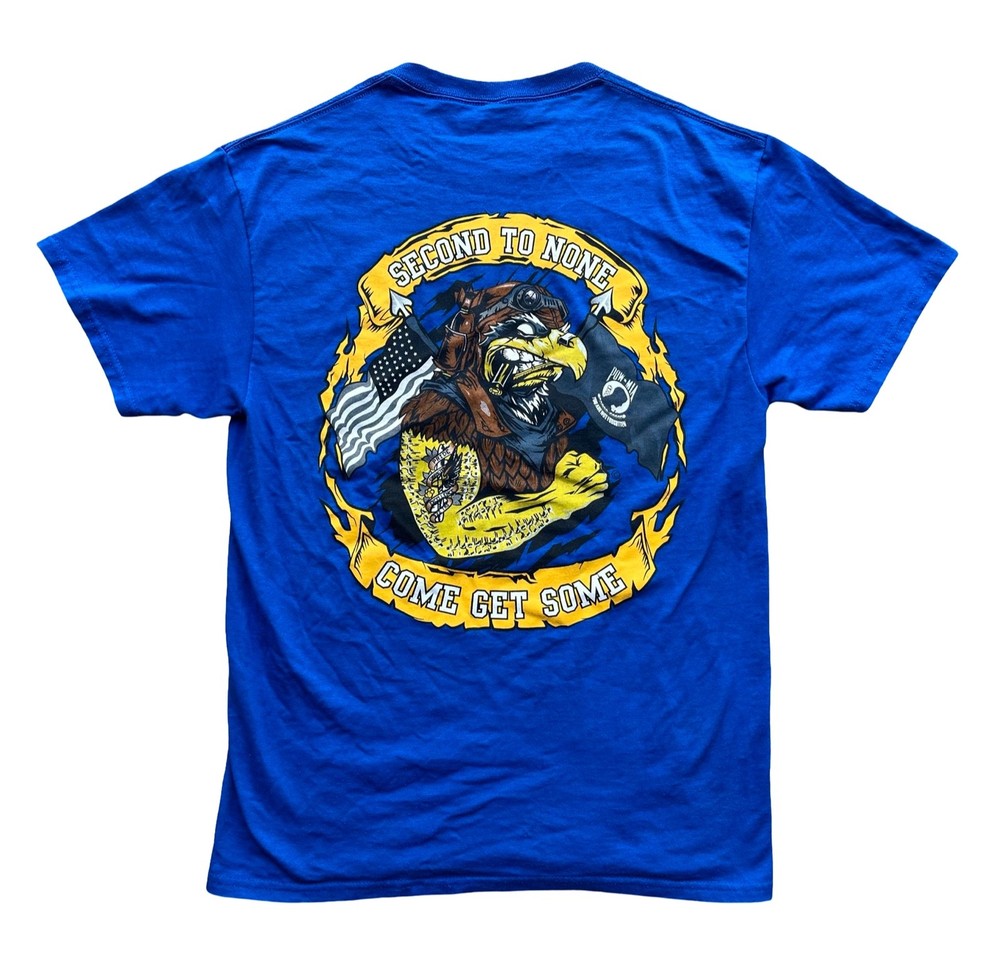 USAF 322nd Training Squadron T-Shirt Men’s Size MED Blue Second To None Get Some