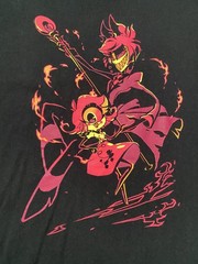 Hazbin Hotel Nifty + Alastor Sharkrobot Rare Shirt Size Medium Men’s Unisex