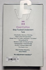 Tommy John Cool Cotton Tank Top Undershirt Stay Tucked Fit – L – White – 2-Pack