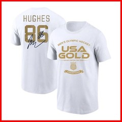 Jack Hughes #86 USA Hockey Team 2026 Winter Olympics Championship Name & Number