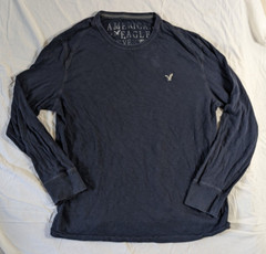 AMERICAN EAGLE SEVENTY SEVEN LONG SLEEVE MEN’S SHIRT SIZE XXL BLUE MAN’S CLOTHES