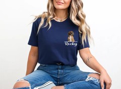 Personalized Pet Comfort Tee Custom Dog Cat Lover Shirt Gift Idea