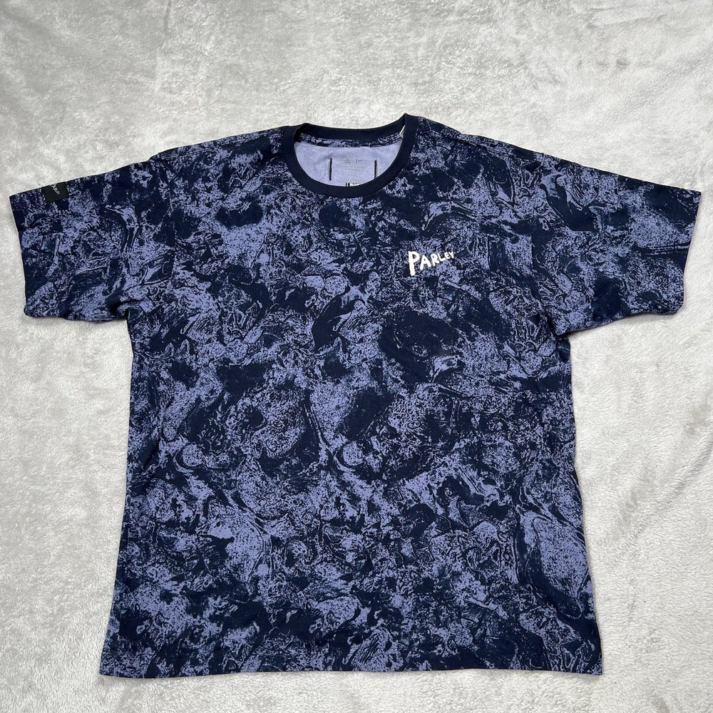 Adidas x Parley T Shirt Adult M Silver Violet AOP For The Oceans S/S Tee HR6995