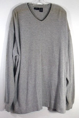 Bailey’s Point Gray V-Neck Long Sleeve T-Shirt Size 2XL (50-52) New