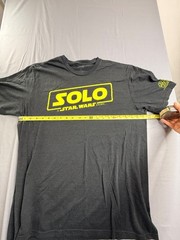 Star Wars Solo Movie Shirt Men’s Medium M Dark Heather Grey Tri-Blend Logo Tee