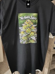 Top Notch Ladies Men’s Graphic Print T-Shirt Cotton Jersey White Black Gray Navy