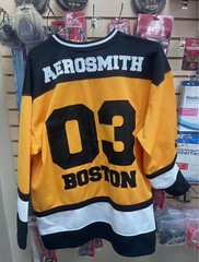 Vintage Aerosmith Aero Force One 2003 Boston Hockey Jersey Shirt