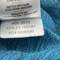Rhone Reign Mens Blue Heather Short Sleeve Training Tee Shirt Large 100184