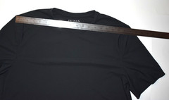 Jacques NY Men’s Size L Gray Ribbed Performance T Shirt Polyamide Blend
