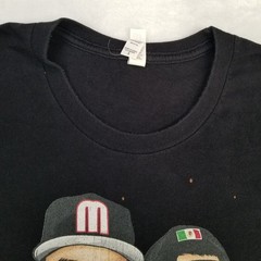 Canvas Men’s Black Mexicangueys Graphic T-Shirt Size Small Classic Casual