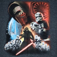 Star Wars The Force Awakens T-Shirt Captain Phasma, Kylo Ren Mens XL