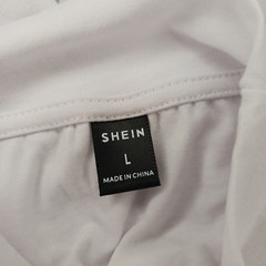Shein Mens Turtle Neck T Shirt Size L White You Are My Only Short Sleeve Tee