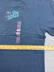 Mad Engine Ski Big Bear Shirt Mens XXL Blue Winter Wonderland Graphic Tee
