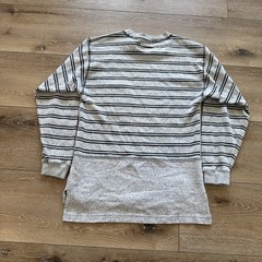 Vintage Trader Bay Shirt Mens S Striped Gray 90s 80s Streetwear Skater Rugby
