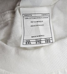 Vintage Alstyle 1301 Blank Tee White 5XL Y2K Deadstock New 2000s Heavy Cotton