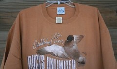 Vintage 90’s Men’s Ducks Unlimited T-Shirt Tee Marathon XL NEW Brown Tags attach