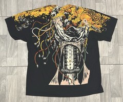 WEAPON X WOLVERINE vintage 1994 LIQUID BLUE OVERLOAD t shirt ALL OVER PRINT