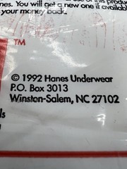 VTG New 90s Hanes Men’s 100% Cotton V-Neck T-Shirts Size XL (46-48) 3-Pack NOS