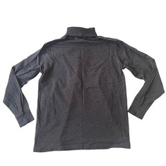 Lands’ End Men’s Size S 34-36 Dark Gray Turtleneck Long Sleeve T-Shirt Cotton