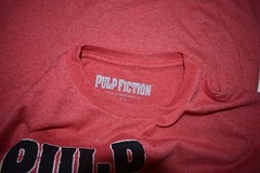 Pulp Fiction Vincent And Jules Mens Red Heather Shirt NWT XL