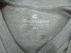 Carolina Shirt Mens XXL 2XL Gray Maroon Crew Neck Colosseum Baseball Tee NEW