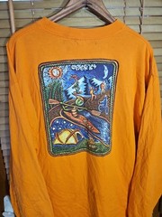 Vintage 90s Reeds Outfitters Nature Hiking Camping Outdoor Art Tee T Shirt XL