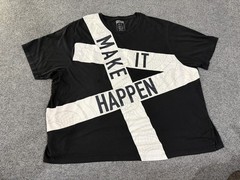 Sean John Shirt Mens 5X Big Black Make It Happen Graphic T-Shirt Motivational