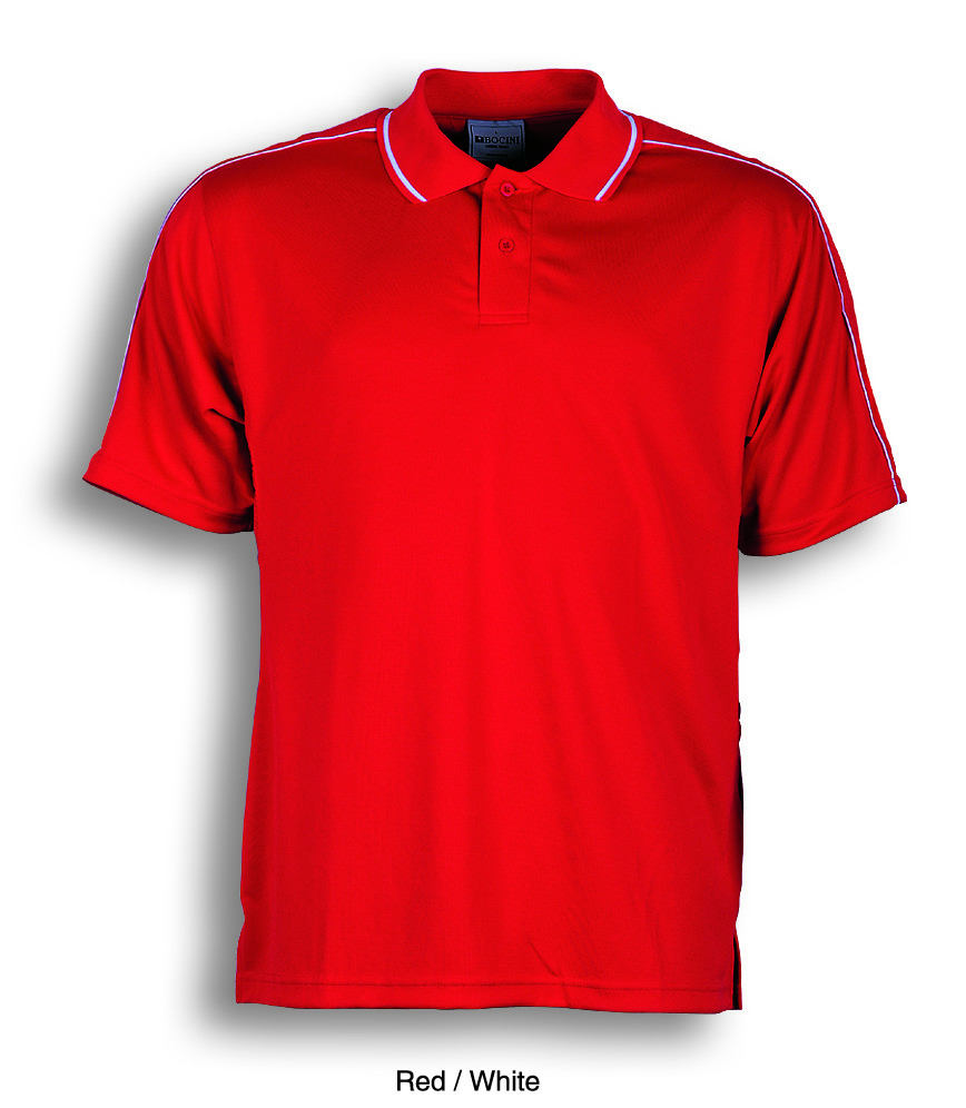 Men’s Sports Casual Polo with Honey Comb Panels accross Shoulders and Under Arms