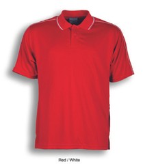 Men’s Sports Casual Polo with Honey Comb Panels accross Shoulders and Under Arms