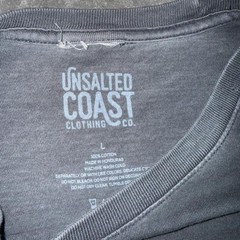 Unsalted Coast Michigan Great Lakes State Graphic T-Shirt Men’s Charcoal Gray Si