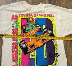 VTG 1980s Toyota Grand Prix Racing T-Shirt Double Sided XL Long Beach Cars